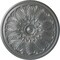 Ekena Millwork Bordeaux Ceiling Medallion (Fits Canopies up to 3 1/4"), Hand-Painted Platinum, 22 5/8"OD x 1 3/4"P CM22BOPLS - alternate 1